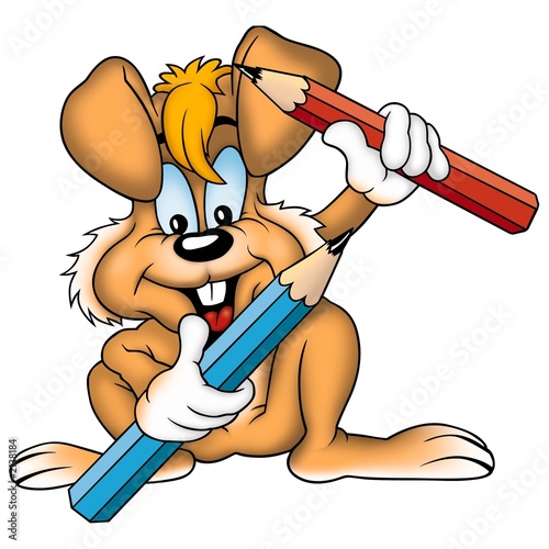 rabbit and crayons 4