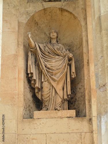 statue, lower barakka garden, malta photo