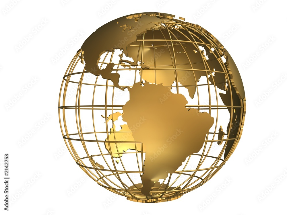 goldener globus - obrazy, fototapety, plakaty 