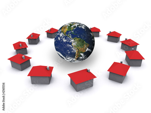 group of houses