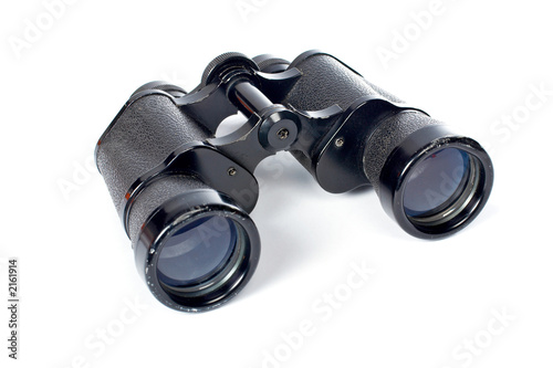 black binoculars