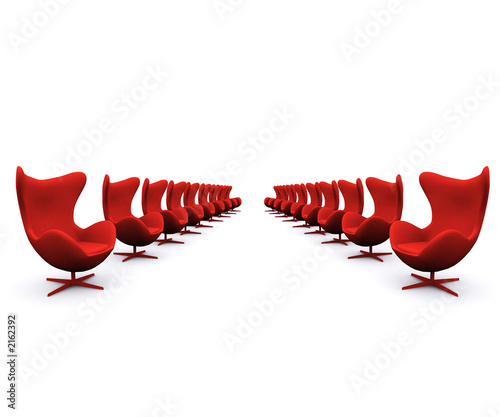 red chairs