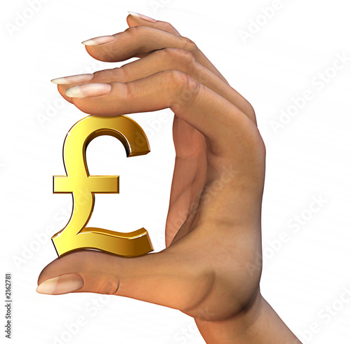 pound sterling in hand