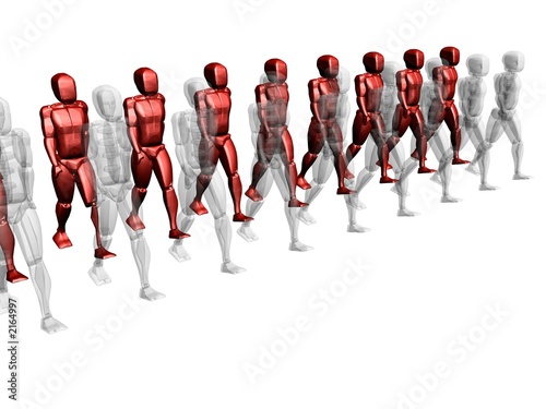 red and shade people