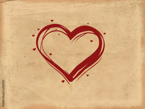 old paper heart