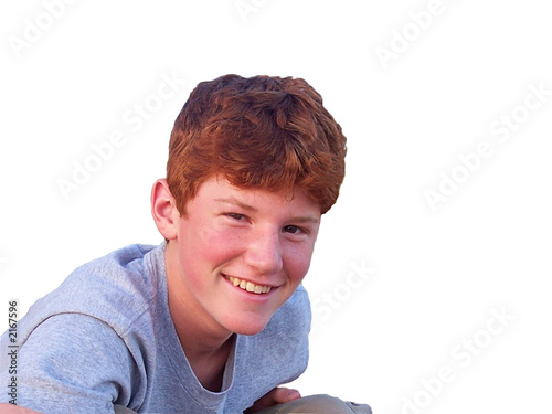 happy teenage boy