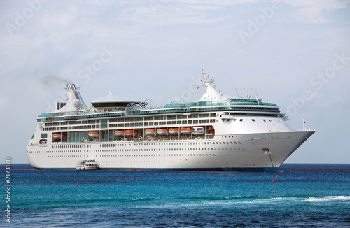 Fototapeta Naklejka Na Ścianę i Meble -  large cruise ship side view