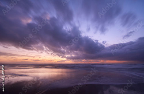 sunset on the beach