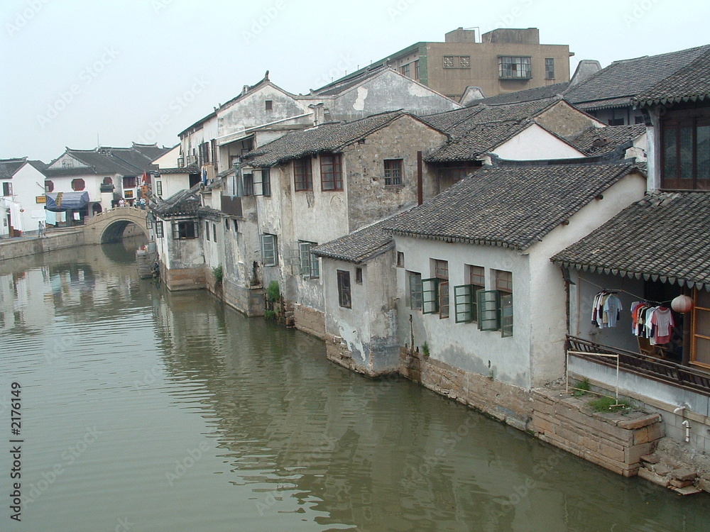 a canal in tongli, china