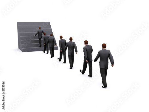 businessman and stairs