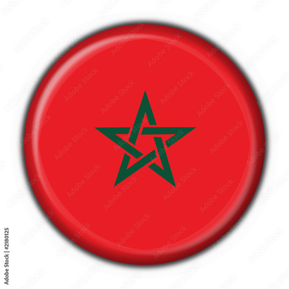 bottone bandiera marocchina - maroc button flag bottone bandiera marocchina - maroc button flag