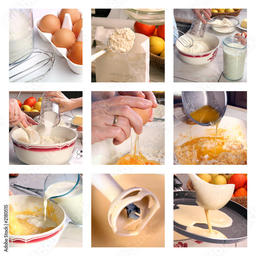 Fototapeta Naklejka Na Ścianę i Meble -  crêpes préparation