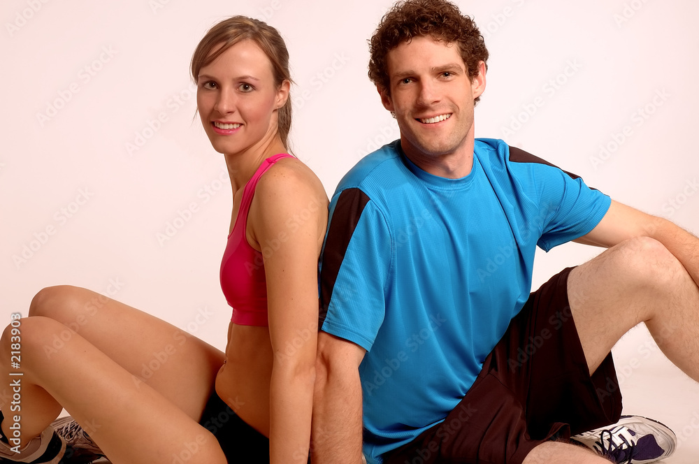 Obraz premium workout couple 2