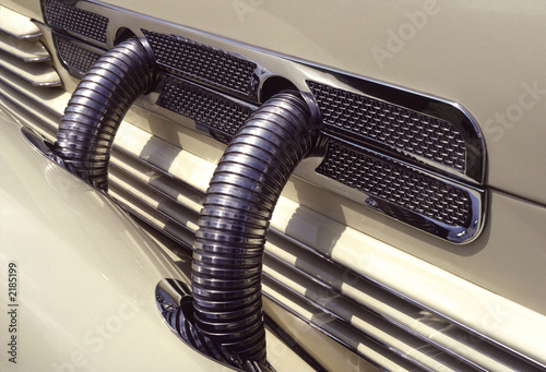 1936 cord phaeton supercharged-  pipes and fins