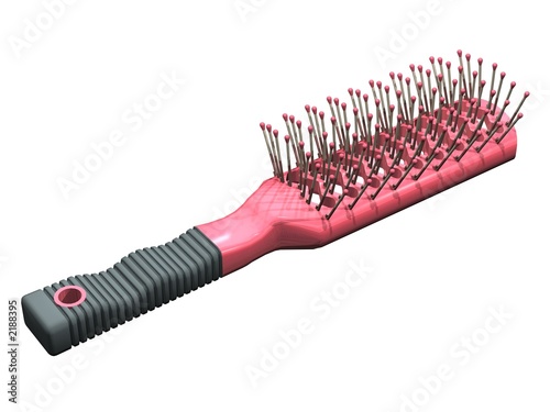 Fotografia, Obraz brosse à cheveux rose