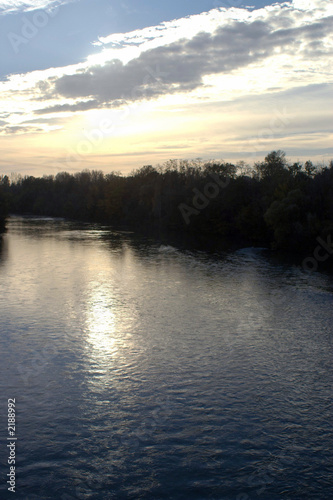 coucher de soleil sur la rivière © Photo Passion