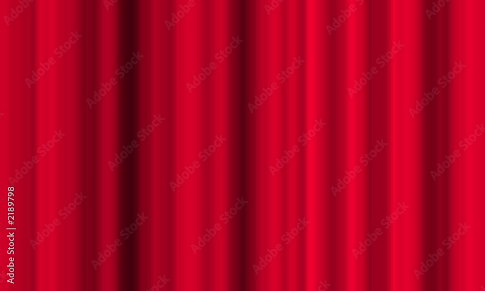 digital velvet red curtains blur background.