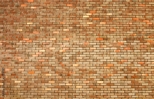 large multicolored brick wall