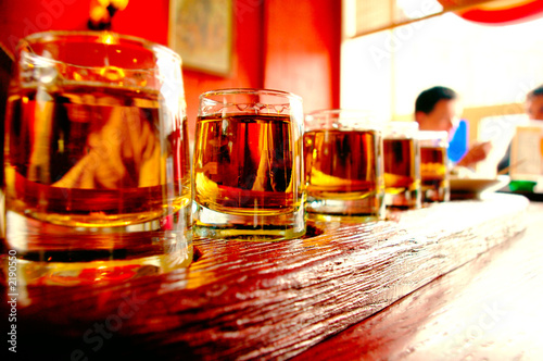 a row of shooters