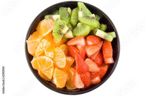 three colour health, kiwi, tangerine and strawberr photo