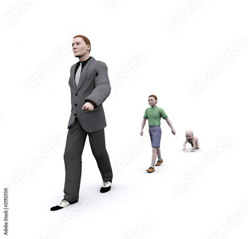 a man a boy and a baby