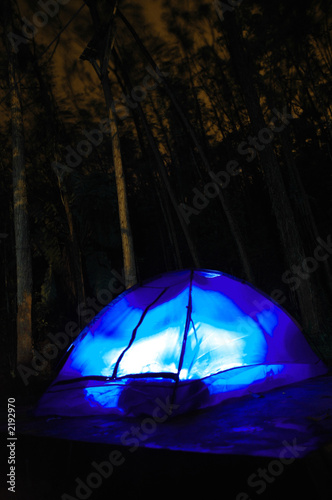 camping site at night