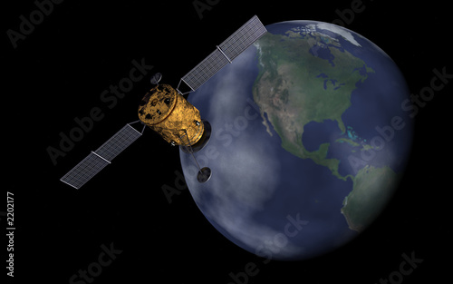 satellite in space photo
