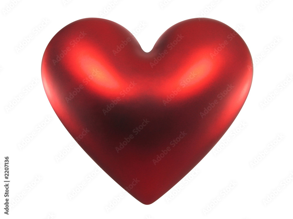 red valentine heart (+ clipping path)
