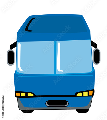 blue bus