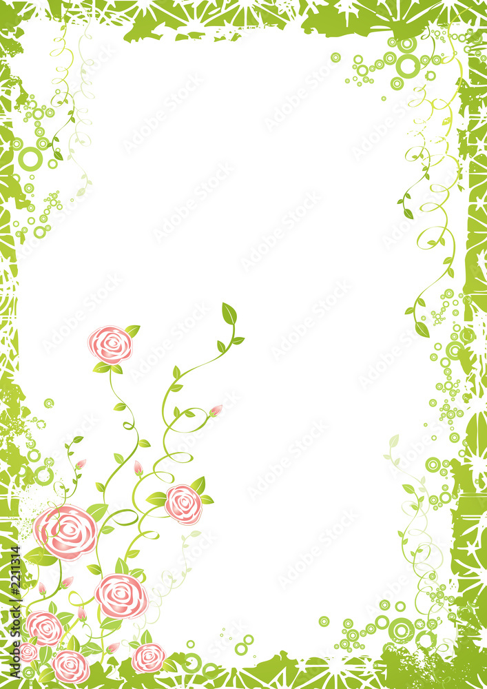 background with rose flowers