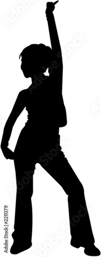 dancing girl silhuette