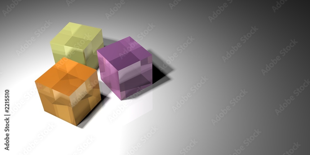 Obraz premium 3 small cubes