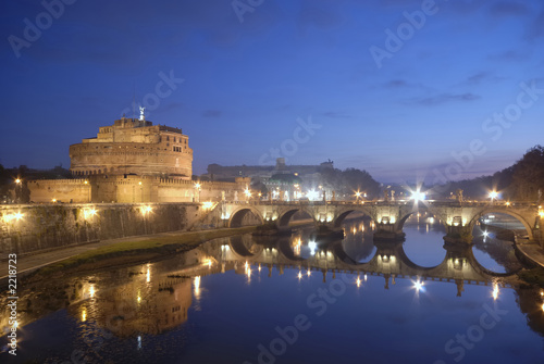 Photography rome by night series - castel sant'angelo