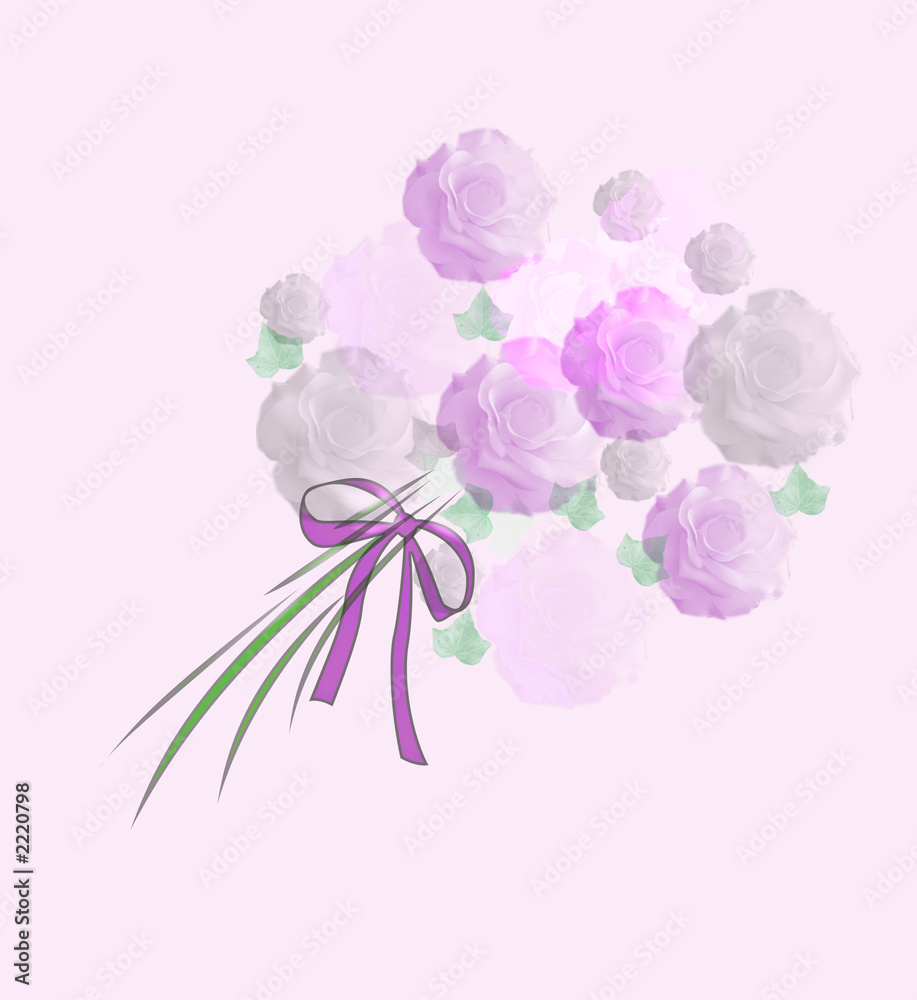 pastel  bouquet art