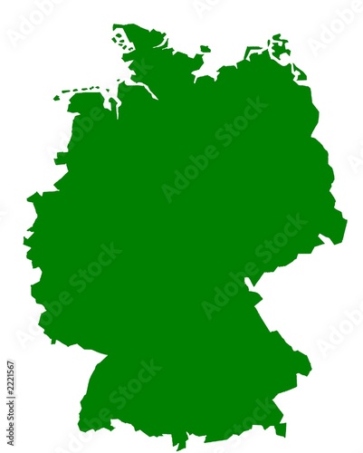 Tableau sur toile carte de l'allemagne