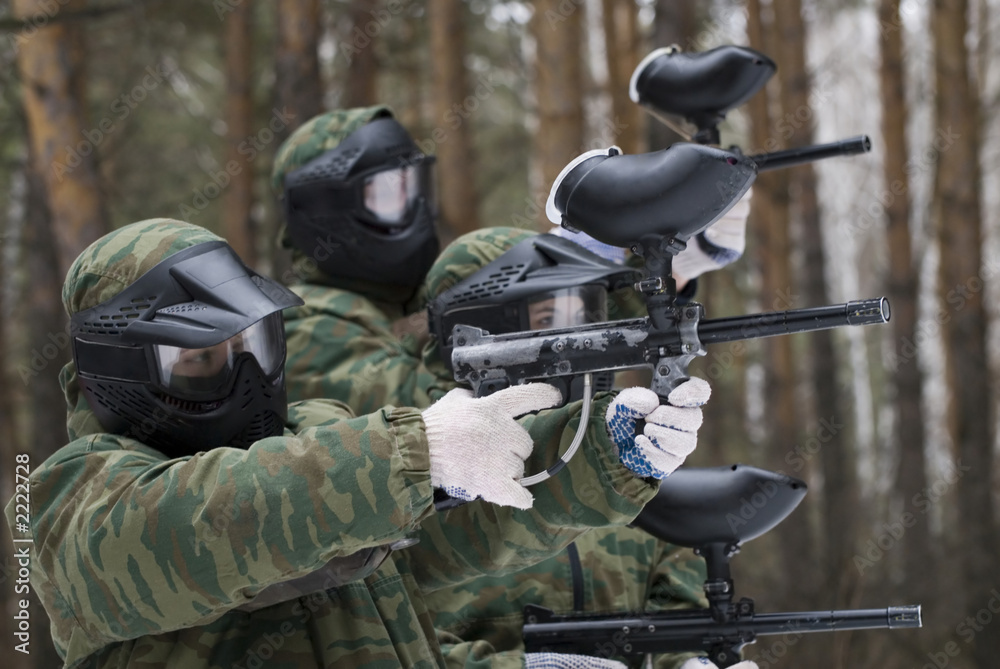 player in paintball.