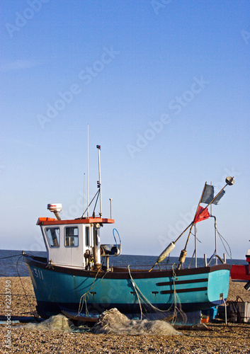 tug boat on beach