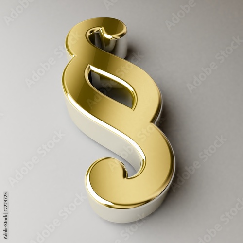 paragraphenzeichen in 3d