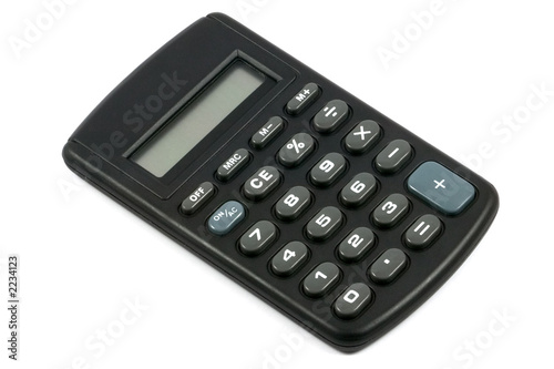 calcualtor isolated with clipping path