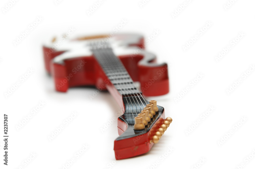 rock guitar isolated on the white background rock guitar isolated on the white background