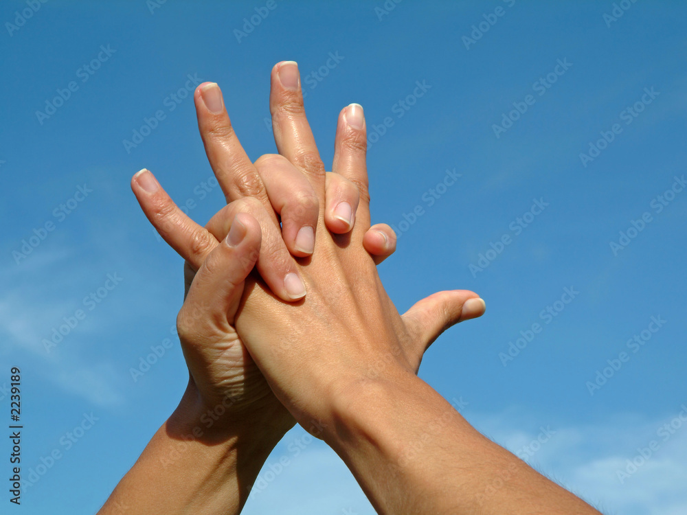 holding hands in love