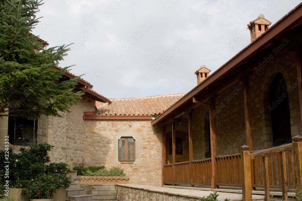 monastery courtyard