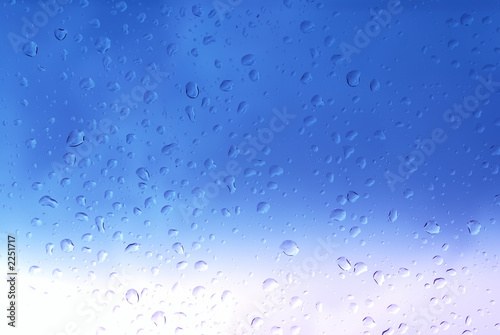 blue droplets background