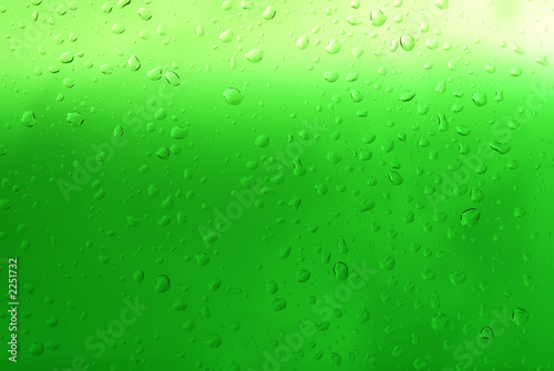 bright green droplets