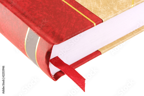 red-bound book