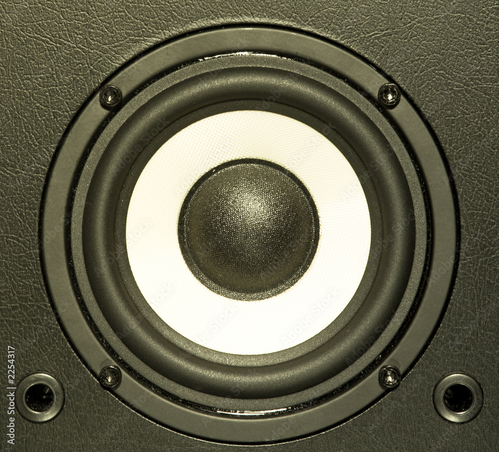 audio system equipment - speaker close up view audio system equipment - speaker close up view
