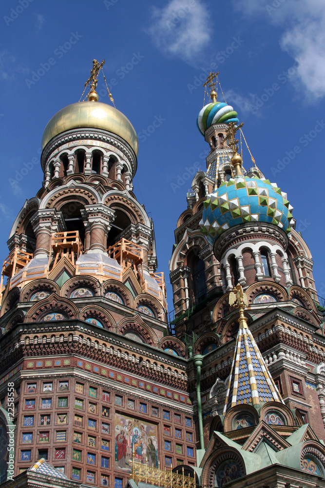 heads of church of our savior on spilled blood