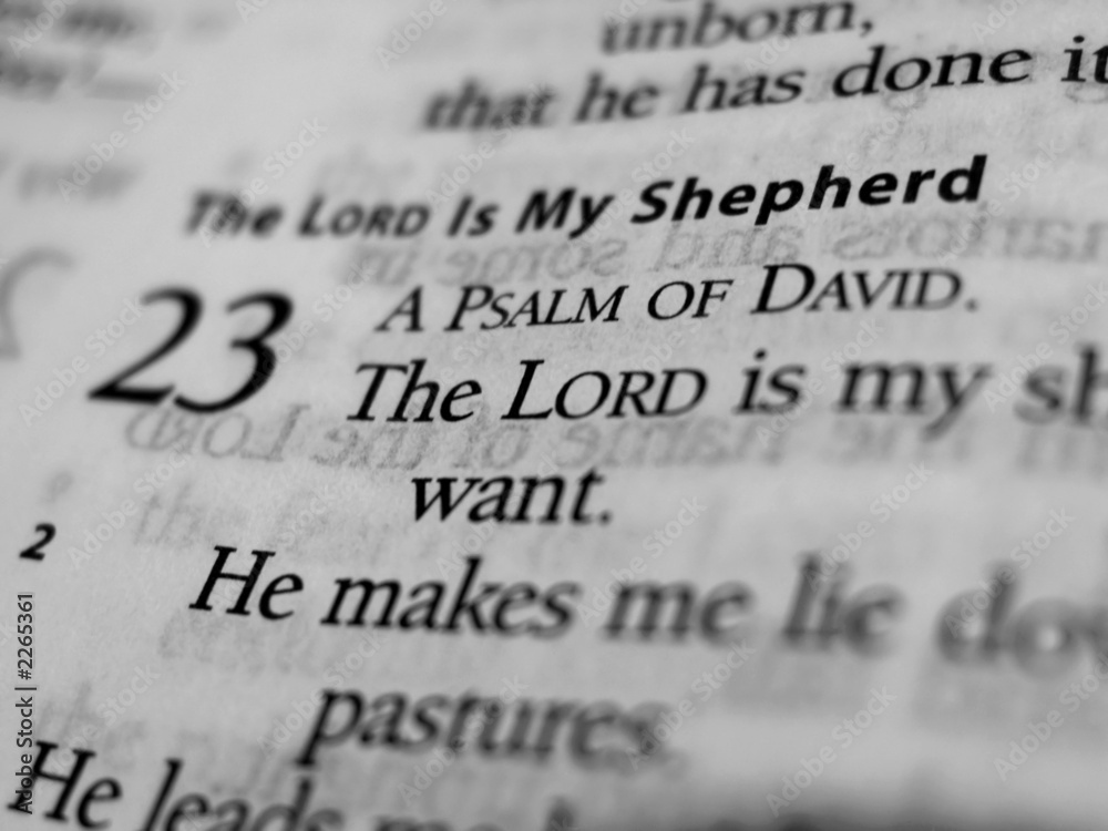 Fototapeta premium psalm 23