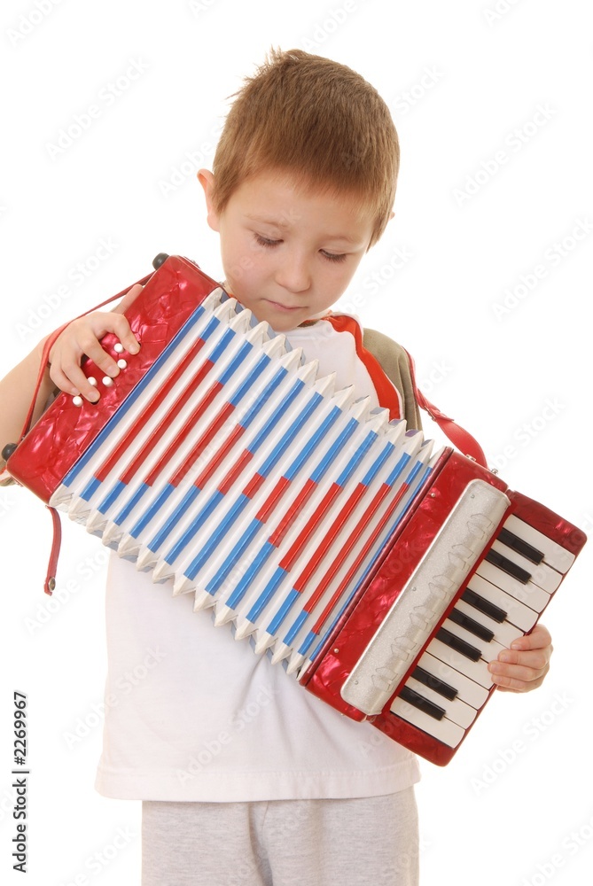 Fototapeta premium accordion boy 19