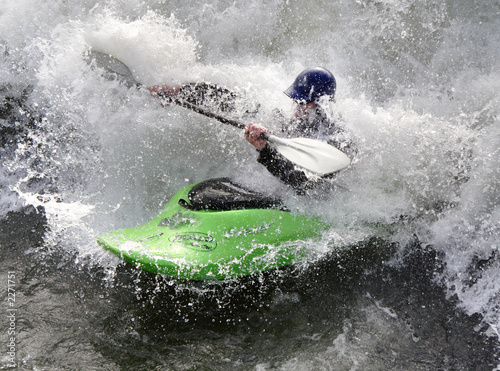 kayak on the rapids